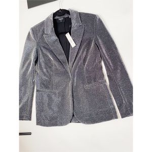 TAHARI Silver blazer- great for the Holidays !